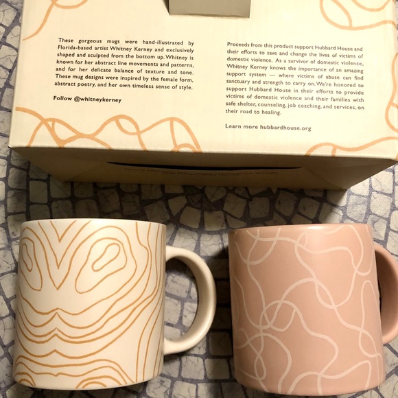 Whitney Kerney Other - *2/$25 2 handcrafted Whitney Kerney mugs BNWT
